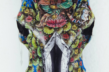 Unique Creation, painted in the India ink, the representative Ganesh.</br> © RODRIGUE GREGO  